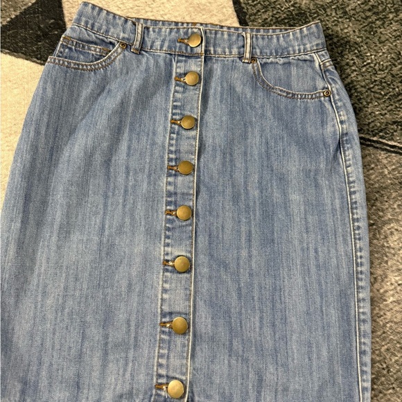 Forever 21 Dresses & Skirts - Forever 21 Blue Denim Pencil Skirt